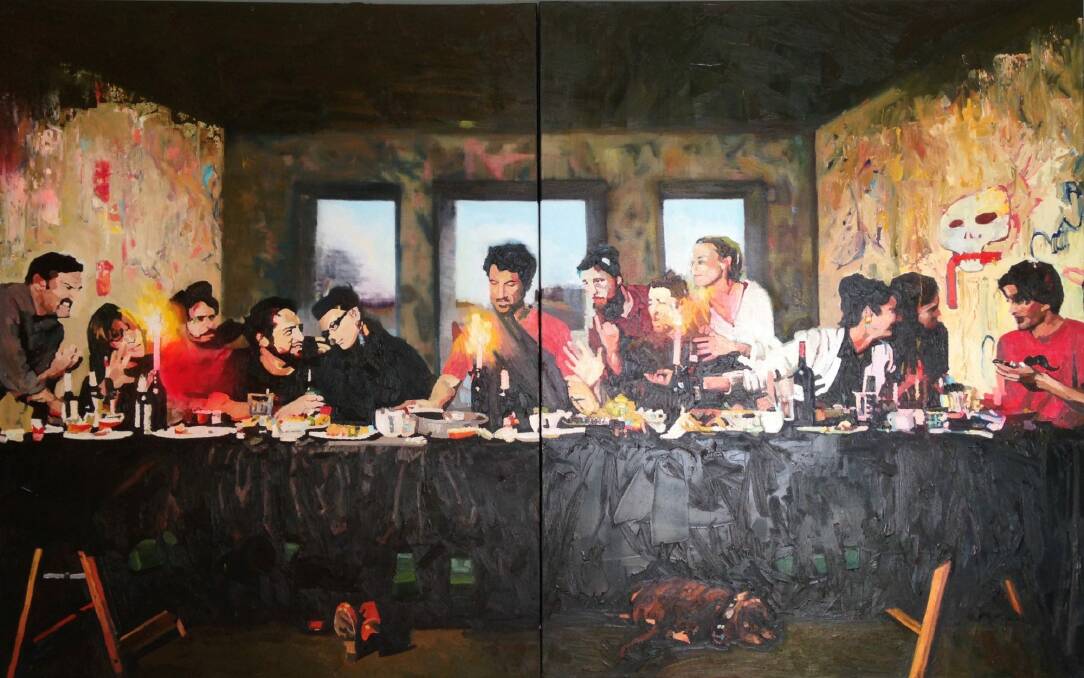 Kate Stevens' version of Leonardo da Vinci's The Last Supper. Photo: Supplied
