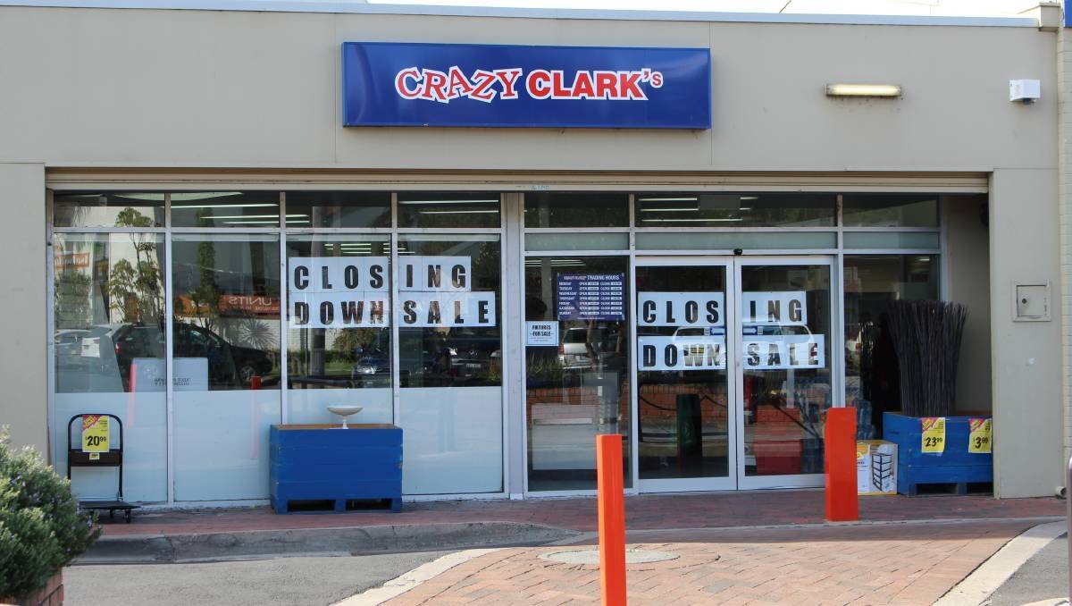 The owner of former discount retailer Crazy Clark's was placed into liquidation in February 2014. Photo: Merimbula News Weekly