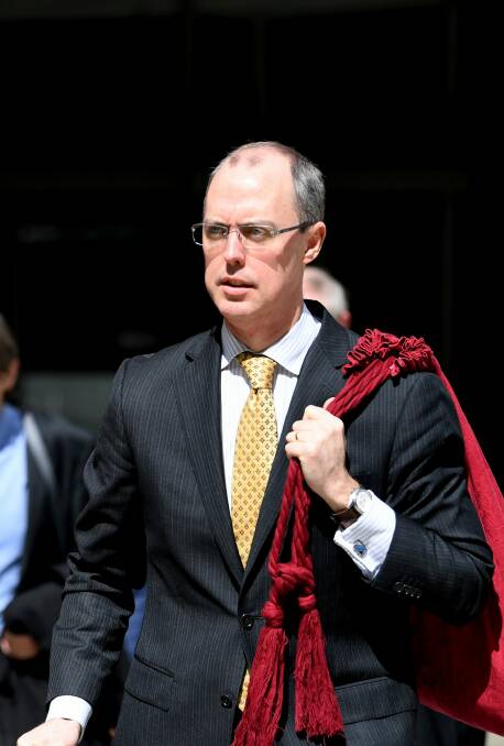 Solicitor-General of Australia, Dr Stephen Donaghue QC, leaves the High Court on Thursday. Photo: AAP