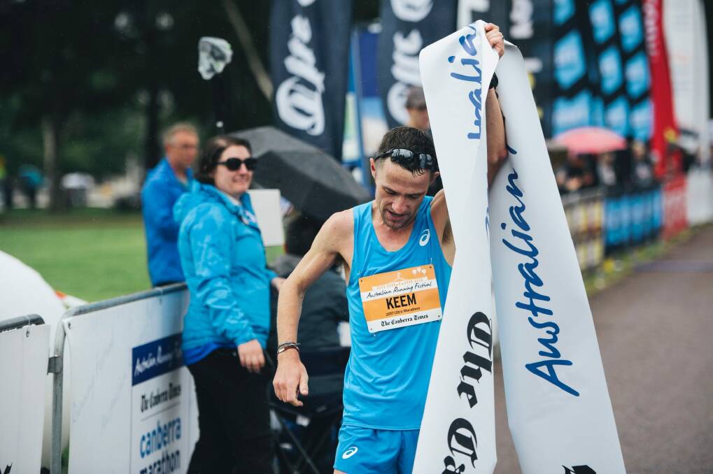 Barry Keem won The Canberra Times ultra marathon in 2016 and 2017.  Photo: Rohan Thomson
