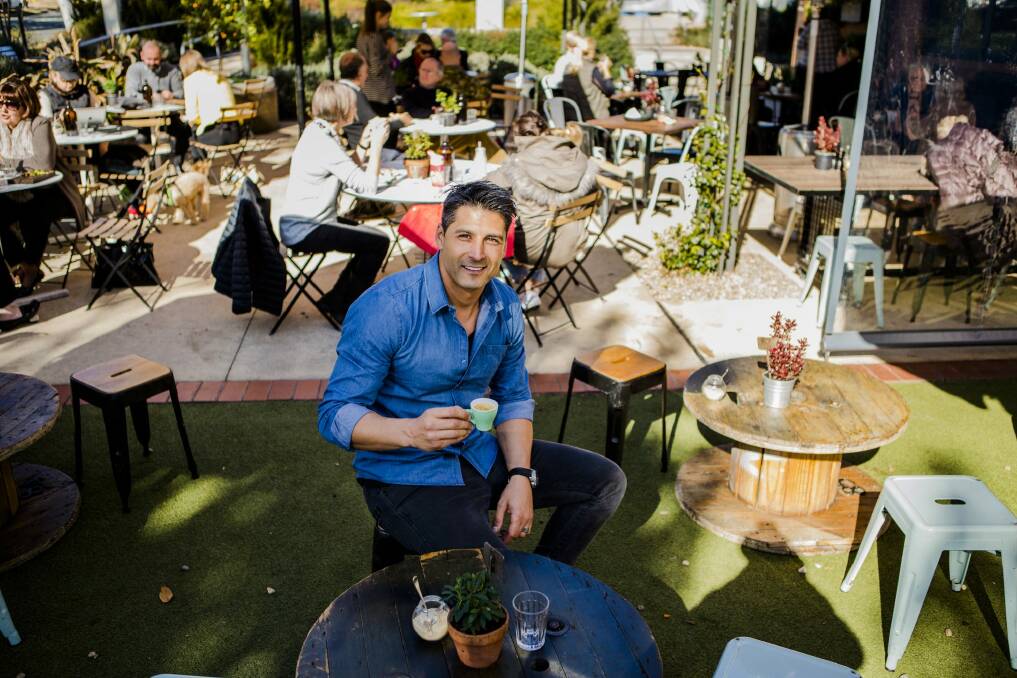 Omar Muscat, co-owner of Deakin café Double Shot: "Seeing what Deakin could be and how it could grow has been really positive for us.'' Photo: Jamila Toderas