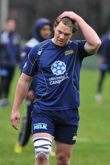 Brumbies player Clyde Rathbone isn't concerned that players are resuming pre-season training without a coach. Photo: Jeffrey Chan
