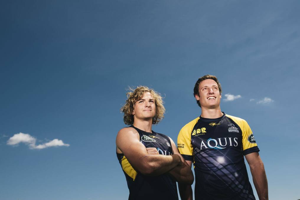 Nick Jooste and Joe Powell are the future of the Brumbies. Photo: Rohan Thomson