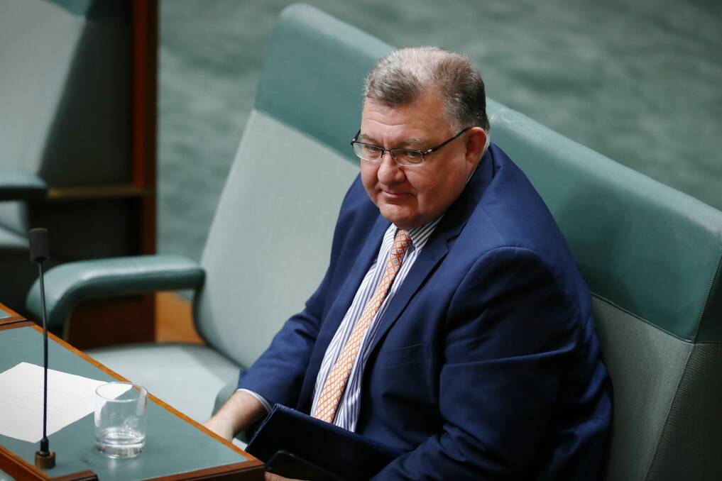 Liberal MP Craig Kelly supports a push to build a new coal fired power station. Photo: Alex Ellinghausen