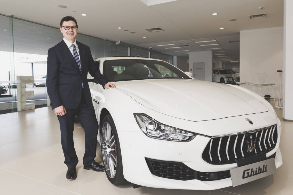 Maserati Australia and NZ chief operating officer Glen Sealey, who was in town on Thursday to launch the manufacturer's Canberra dealership. Photo: Jamila Toderas