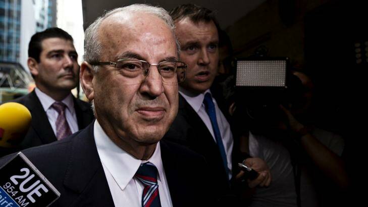 Laborite Eddie Obeid has lost his influence but appears confident of avoiding a conviction. Photo: Dominic Lorrimer 