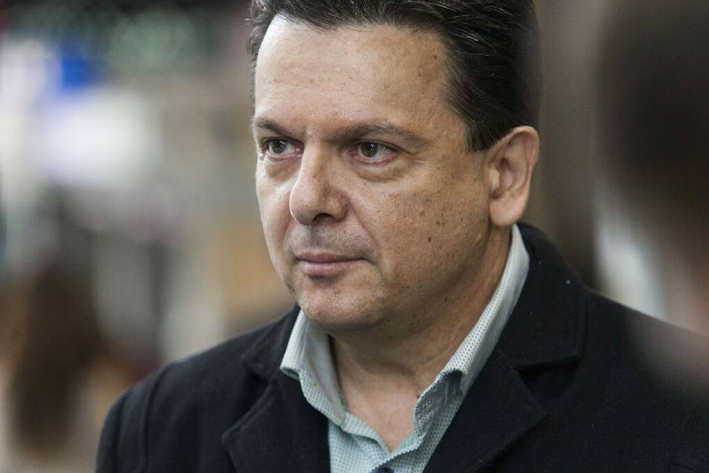 Nick Xenophon is leading calls for change to the ad blackout rules. Photo: Paul Jeffers