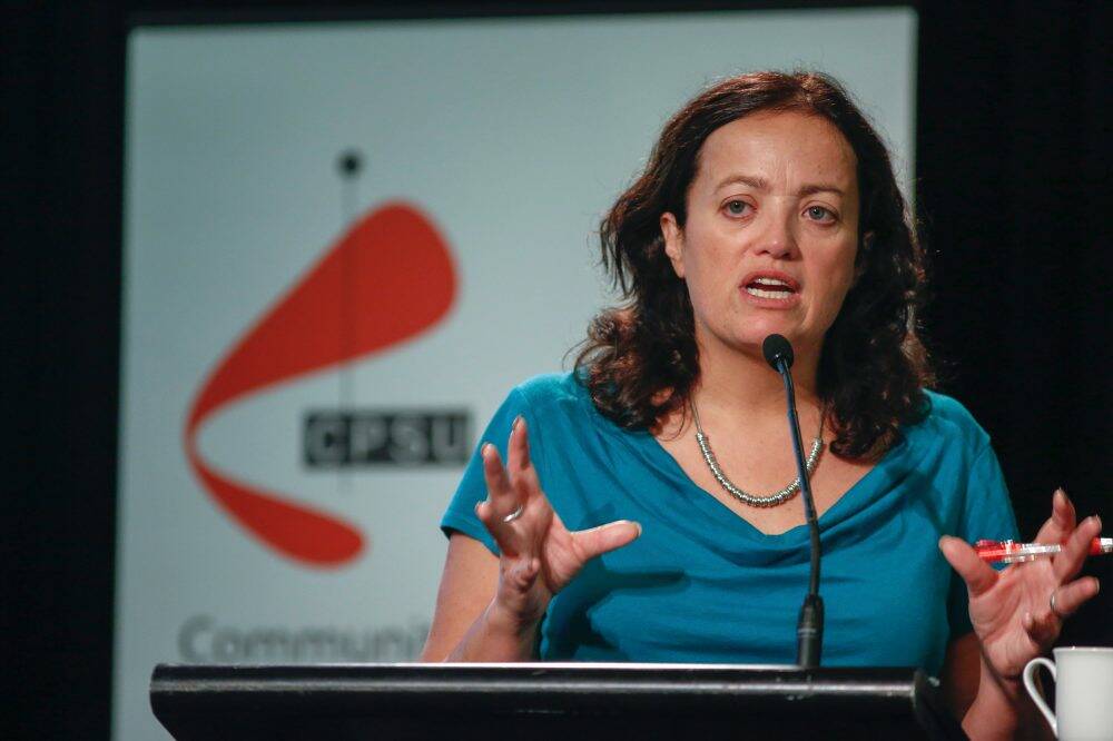 CPSU national secretary Nadine Flood has accused Ms Cash of interfering with pay negotiations.  Photo: David Tease