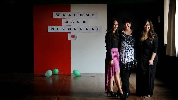 Capital dance studio has it's big dance celebration on Saturday after a year of turmoil that saw owner (Middle) Michelle Chapman diagnosed with MS while two of her students (L) Amy Truong and (R) Cleo Ludski took over the running of the business. Photo: Colleen Petch
