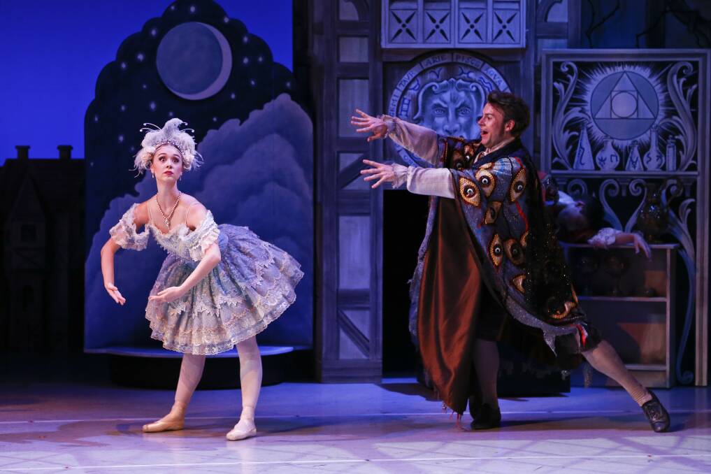 The Australian Ballet's <i>Storytime Ballet: Coppélia </i>with Dayne Boothe, left,  and Sean McGrath.   Photo: Jeff Busby