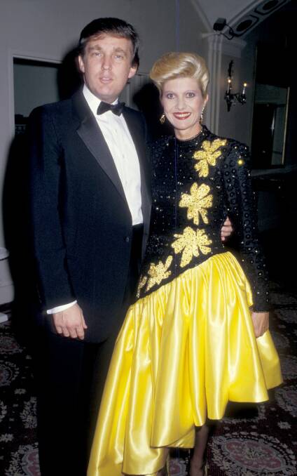 Ivana Trump (with ex-husband Donald): never met a colour she didn't love. Photo: Ron Galella