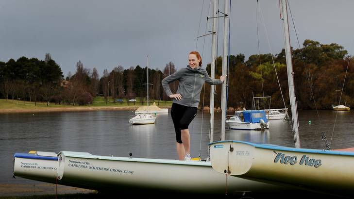 Sarah Cook will swap sailing for rowing this weekend in a return to her former sport. Photo: Colleen Petch