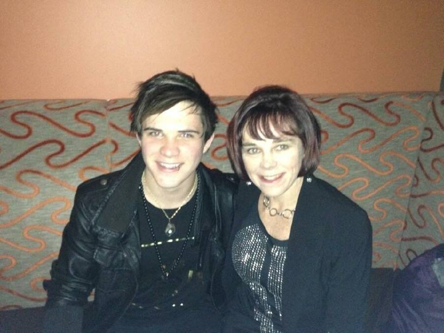 Keane Marsh with his mother, Cathy, who died in a car crash near Bendigo on December 6. Photo: Supplied