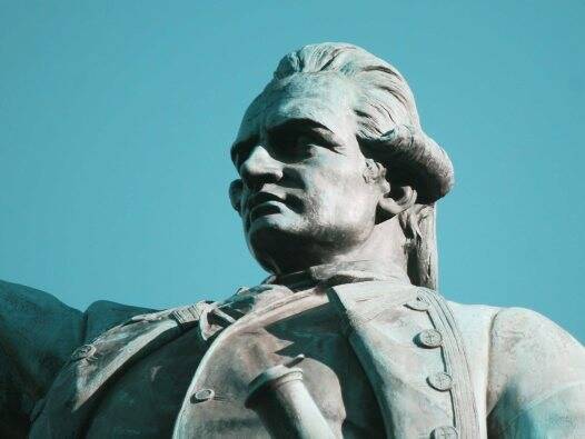 WATCHFUL: A statue of Captain James Cook in Hyde Park, Sydney.