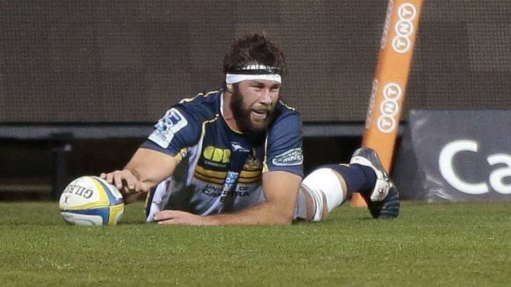 "It's a playoff game for us already": Brumbies lock Leon Power. Photo: Jeffrey Chan