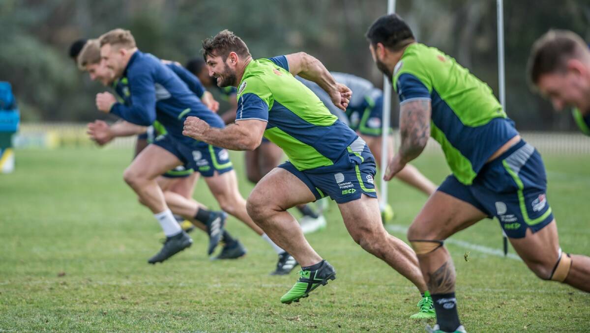 Canberra Raiders training- 28th june, 2017. Dave Taylor. Photo by Karleen Minney. Photo: Karleen Minney