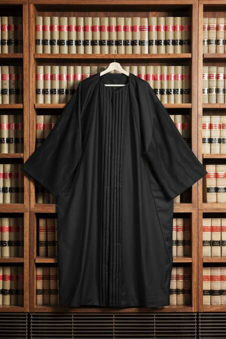 The new judicial robes for the High Court have been unveiled, created by noted Australian costume designer Bill Haycock.  Photo: Adam McGrath