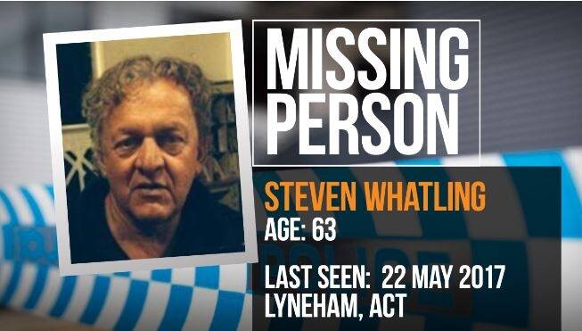 Steven Whatling has been found safe and well after going missing from Lyneham two weeks ago. Photo: Supplied