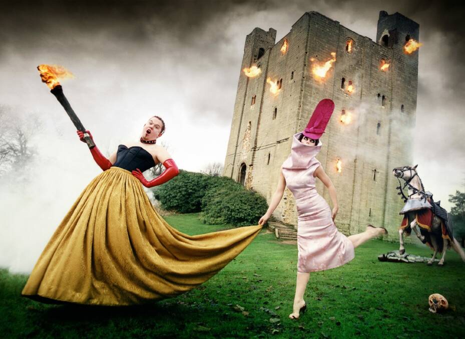  Isabella Blow with friend and designer Alexander McQueen in David LaChapelle's Alexander McQueen: Burning Down The House, 1996.  Photo: David LaChapelle