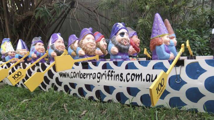 The gnome-powered dragon boat will feature at Floriade. Photo: Shelley Carruthers