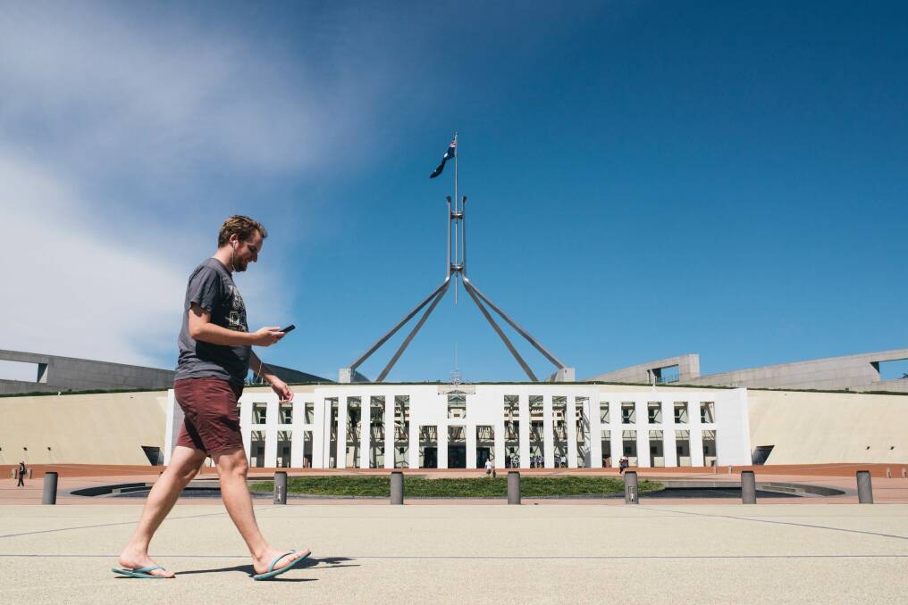 The walk takes you through the Parliamentary Triangle to learn about science. Photo: Rohan Thomson
