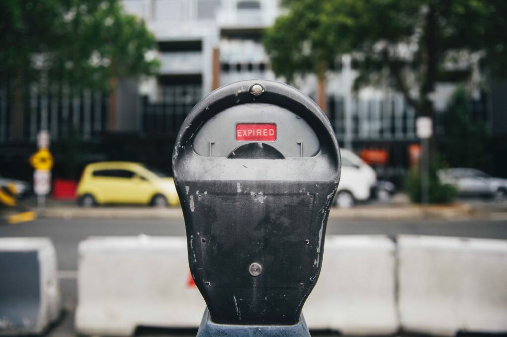 The last of the ACT's old parking meters. Photo: Rohan Thomson