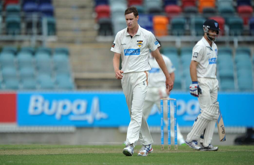 Jason Behrendorff is eyeing an Ashes call-up. Photo: Graham Tidy
