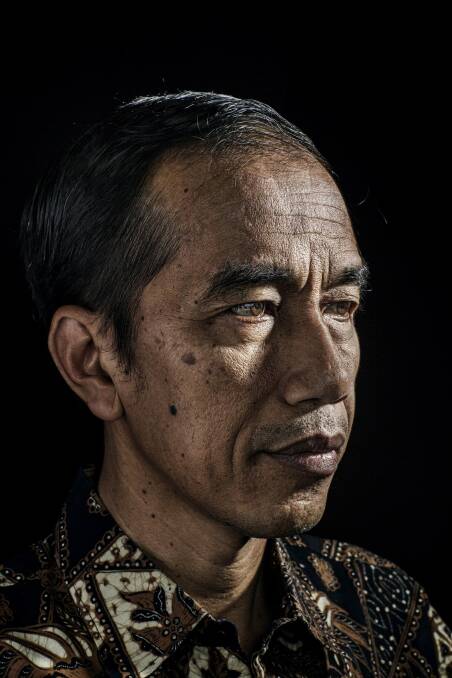Adam Ferguson's photographic portrait of Indonesian President Joko Widodo. Photo: Adam Ferguson