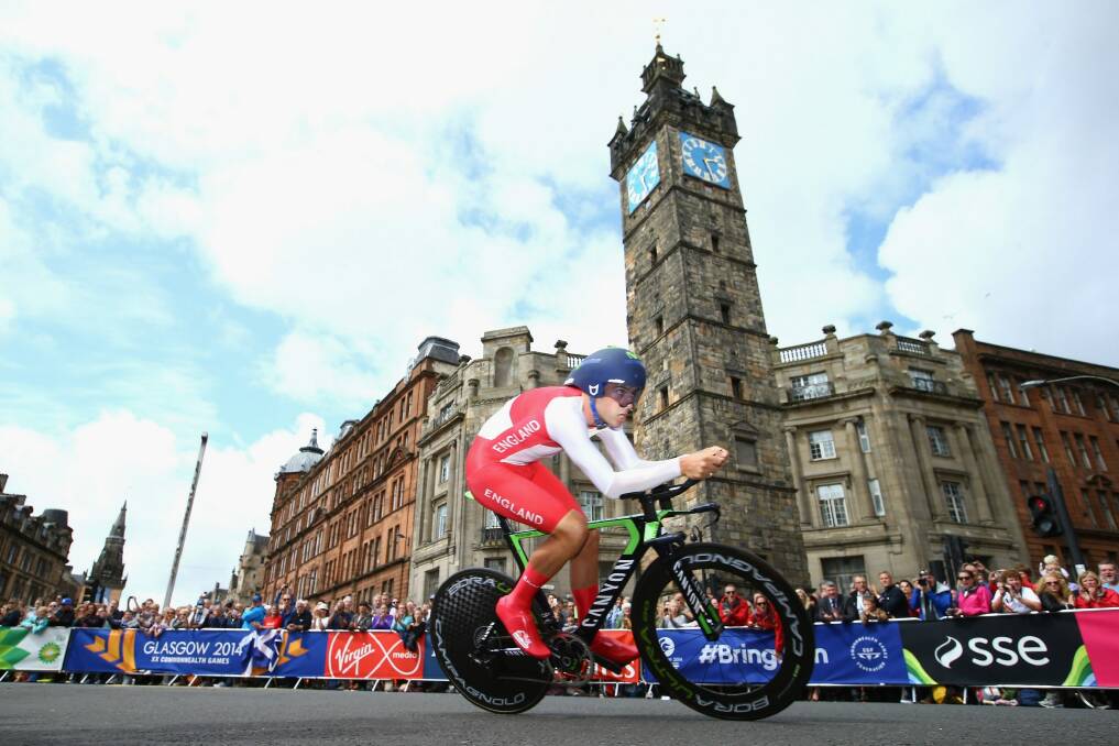 Alex Dowsett on the picturesque Glasgow circuit. Photo: Getty Images