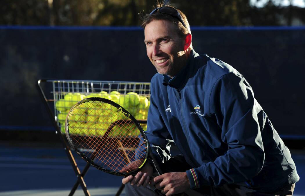 Canberra tennis coach Todd Larkham still remembers being demolished by Lleyton Hewitt at the 2003 Australian Open. Photo: Graham Tidy