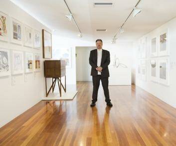 NGA director Ron Radford at the opening of the NGA Contemporary Art Space at Commonwealth Place. Photo: Jay Cronan