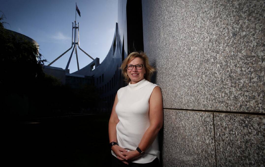 Australian of the Year Rosie Batty at Parliament House. Photo: Andrew Meares