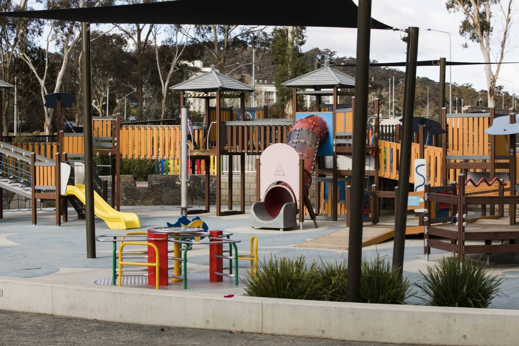 The National Capital Authority has called for expressions of interest to operate a semi-transportable kiosk at Boundless Playground.  Photo: Jamila Toderas
