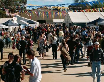 The National Folk Festival, held dear by many musically-inclined Canberrans.