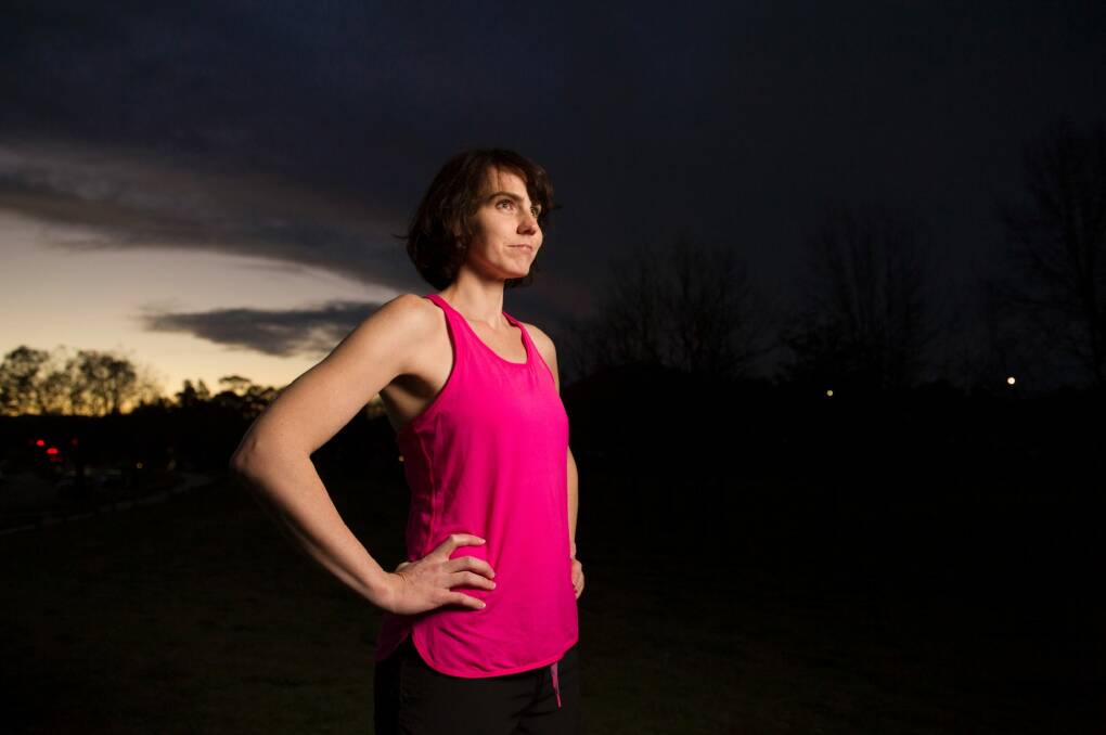 Canberra woman Clare Halloran discovered she had Hodgkin Lymphoma after being fatigued and slow during the 2013 Canberra Times Fun Run, despite training regularly. She is attempting it again this year after recovering from her cancer.  Photo: Jay Cronan
