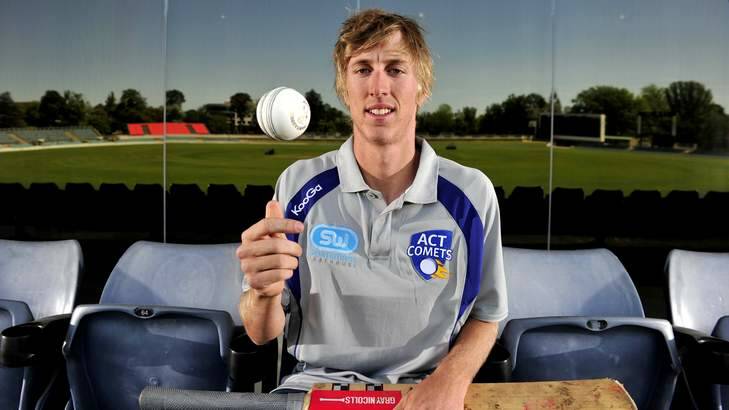 Josh Connolly is thankful for his move from Queensland to the ACT to pursue cricket. Photo: Jay Cronan
