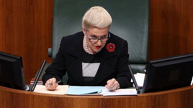 Former speaker of the House of Representatives Bronwyn Bishop. Photo: Andrew Meares