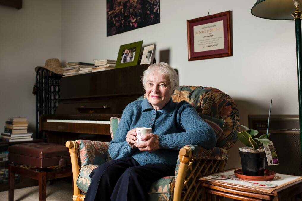 Retired public servant Annette Barbetti at home in Canberra.  Photo: Jamila Toderas
