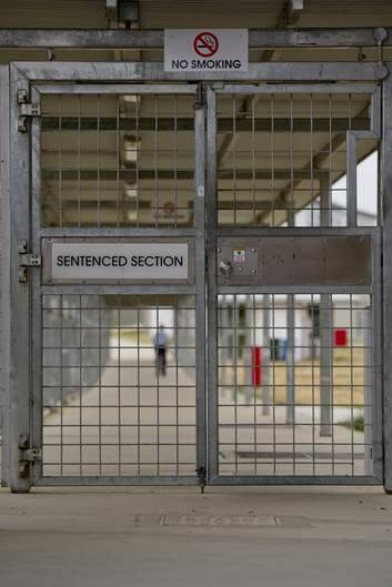 The entrance to the sentenced section of the Alexander Maconochie Centre. Photo: Jay Cronan