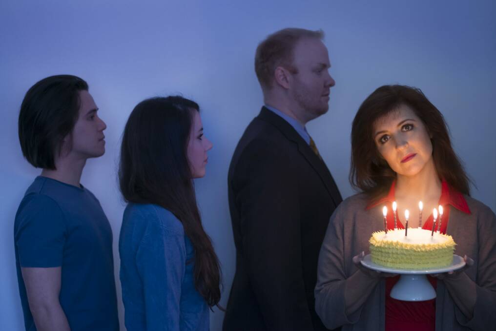 From left, Will Huang, Kaitlin Nihill, Grant Pegg, Janelle McMenamin tackle family issues in Next to Normal.  Photo: Michael Moore