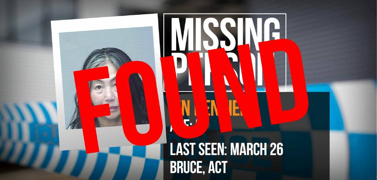 Canberra woman Lin Dennien found in NSW four days after she went missing  Photo: ACT Policing