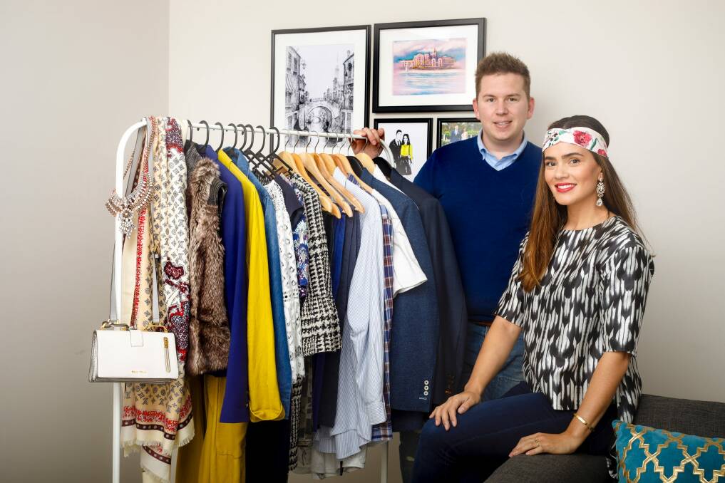 Canberra fashion bloggers Grant Heino and Janette Lenk are offering their expertise to a lucky public servant who wants to lift their fashion game. Photo: Sitthixay Ditthavong Photo: Sitthixay Ditthavong