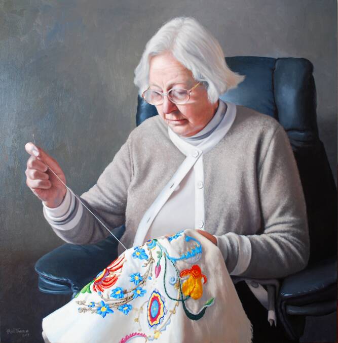 Ross Townsend's portrait of his mother Jeanne. Photo: Supplied