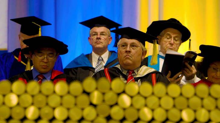Rolled-gold retirement ... Lecturers and other university staff may receive a far small pension than they had banked on. Photo: Glen Hunt