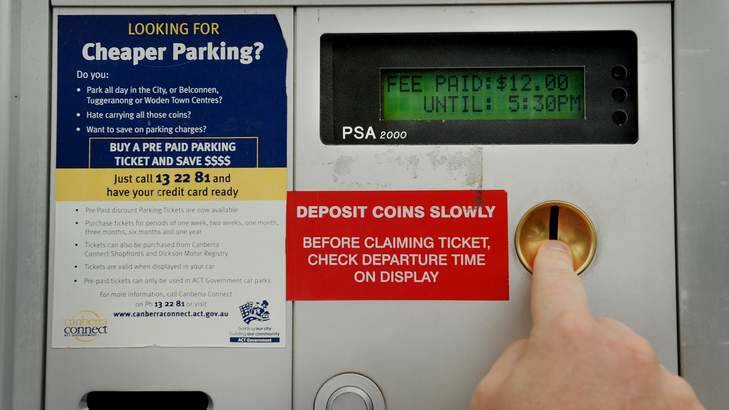Paid parking is coming to the Parliamentary Triangle. Photo: Colleen Petch