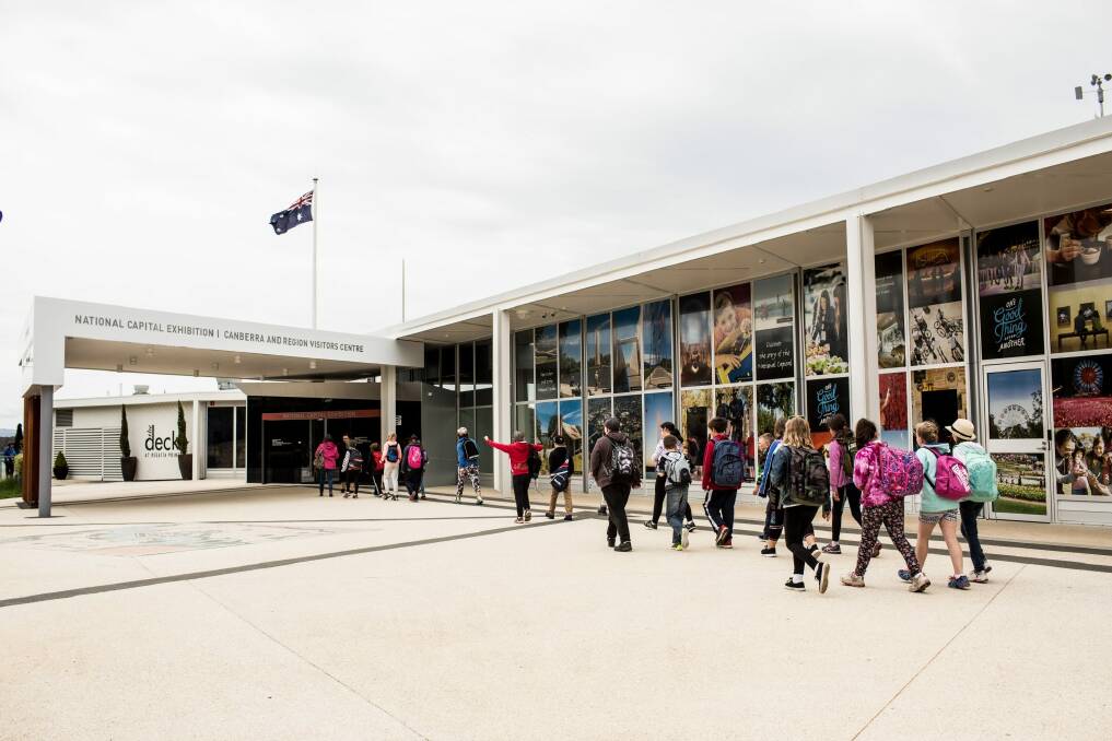 The new Canberra and Region Visitors Centre is located next to the National Capital Exhibition at Regatta Point. Photo: Supplied