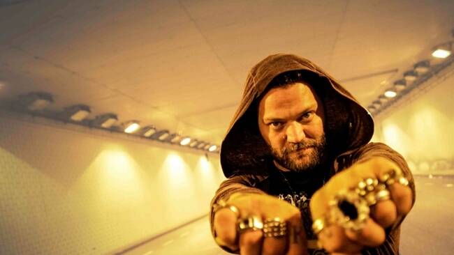Skateboarder and star of Jackass Bam Margera is to play an Unstoppable show at the ANU Bar, Acton. Photo:   