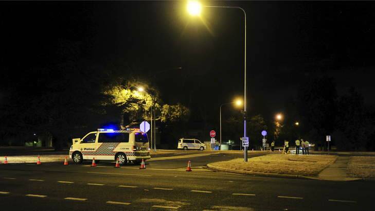 A cyclist died after a crash on the corner of Ainslie Avenue and Doonkuna Street. Photo: Melissa Adams