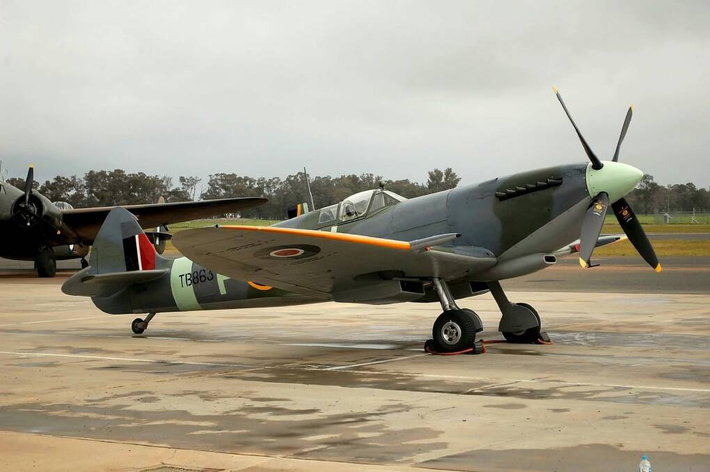 The Temora Aviation Museum's Mk XVI Supermarine Spitfire will join the facility's Mk VIII Spifire in the air this Saturday to mark the 80th anniversary of the first flight of a Spitfire.
 Photo: David Ellery 