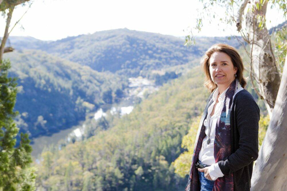 Anna Hyles at Ginninderra Falls. Photo: Jamila Toderas